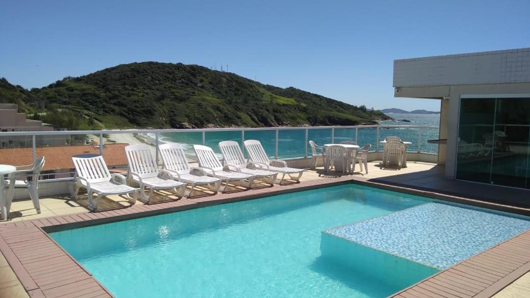 아라이알도카보 Vista Mar- 3 Quartos, Piscina E Churrasqueira Na Prainha 아파트 외부 사진